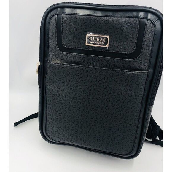 Brand New Authentic Guess Los Angeles Laptop Backpack Black 3 Zipper Compartment main image 6